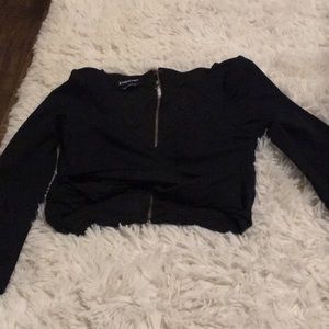 Bebe wrap crop too size xs